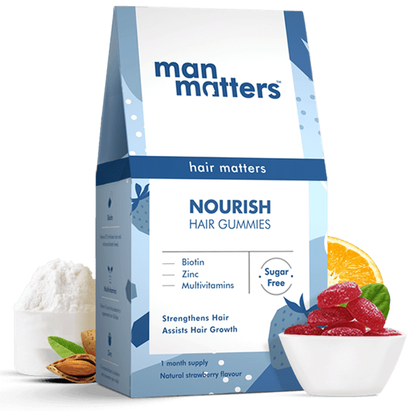 Hair Growth Gummies With Biotin, Multivitamins & More Man Matters